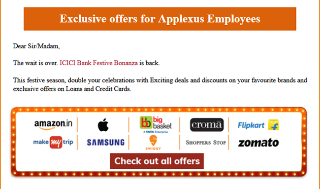 ICICI Offers Check out